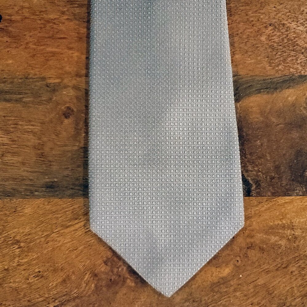 Chelsea by Robert Talbott Light Gray Necktie